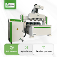 Routeur CNC rotatif multi-têtes 4 axes ANBEN - Équipement de fabrication de lits en bois avec système de contrôle DSP et options Syntec