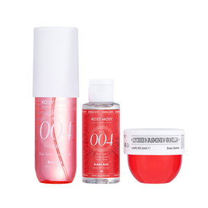 KOSY MOSY Vibrant Code Set de Regalo de Fragancia para Mujer, Bruma Corporal y Crema Corporal, 3 Piezas, Aroma Dulce Gourmand, Venta al por Mayor, Stock Disponible - Product Image 3