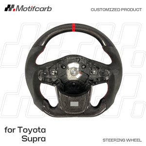 สำหรับ Toyota GR Supra 3.0 A91 2.0พวงมาลัยคาร์บอนไฟเบอร์2018-2026ปรับแต่งได้ปรับแต่งได้พร้อมแถบสีแดงอัพเกรดภายใน - Product Image 2