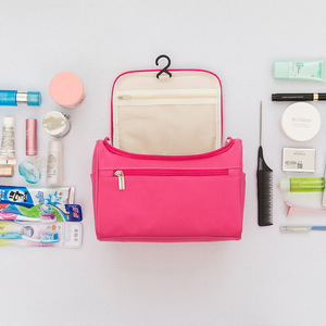 Multifunctional Travel <b>Toiletry</b> Bag Rectangle Portable <b>Storage</b> Cosmetic Bag For Bath Hook Type Polyester Fabric - Product Image 4