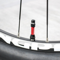 Katup Schrader Sepeda MUQZI 60mm 40mm Katup Ban Tubeless A/V CNC untuk Sepeda MTB dan Road Bike