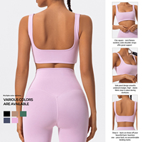 Soutien-gorge de sport sans couture à dos nageur pour femme, technologie respirante personnalisée, maintien moyen, idéal pour le yoga, le Pilates et la gym