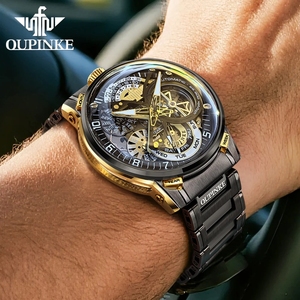 Montres automatiques OUPINKE pour hommes, design italien haut de gamme, édition limitée co-brandée, montres mécaniques pour hommes 3278 - Product Image 2