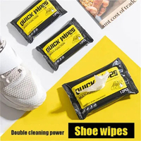 Lingettes pour baskets de marque privée personnalisées en gros d'usine lingettes propres pour chaussures lingettes humides à bas prix