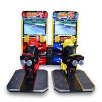 Simulateur de course moto deux joueurs le plus populaire, machine de jeu d'arcade à monnayeur pour ville, en anglais