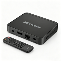 ATV Google Certified Smart Set Top Box Dual Band Wifi6 BT5.4 Firmware Kustom OEM untuk Proyek IPTV Hotel