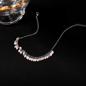 FY-JL036 <span class=keywords><strong>Tobilleras</strong></span> Únicas y Creativas de <span class=keywords><strong>Plata</strong></span> de Ley 925 con Diseño de Hojas Frescas y Temática Forestal, Estilo Coreano, Accesorios para Pies para Chicas, las Mejores - Product Image 4