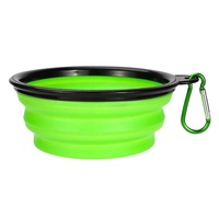 Bol pliant en Silicone pour animaux de compagnie, pour la nourriture et l'eau bol Portable de voyage pour chien ou chat
