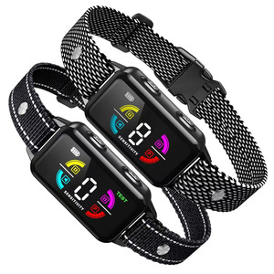 <span class=keywords><strong>Collar</strong></span> de entrenamiento de perro antiladridos con pantalla LCD recargable por USB a prueba de agua colores personalizados <span class=keywords><strong>collar</strong></span> de descarga eléctrica de plástico - Product Image 2