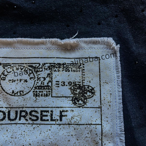 Biểu Tượng Tùy Chỉnh Heavyweight Bông Đính Thêu T-Shirt Rửa Thạch Nguyên Liệu Hem Boxy Cắt Cổ Điển Ngắn Tay Áo T-Shirt - Product Image 4