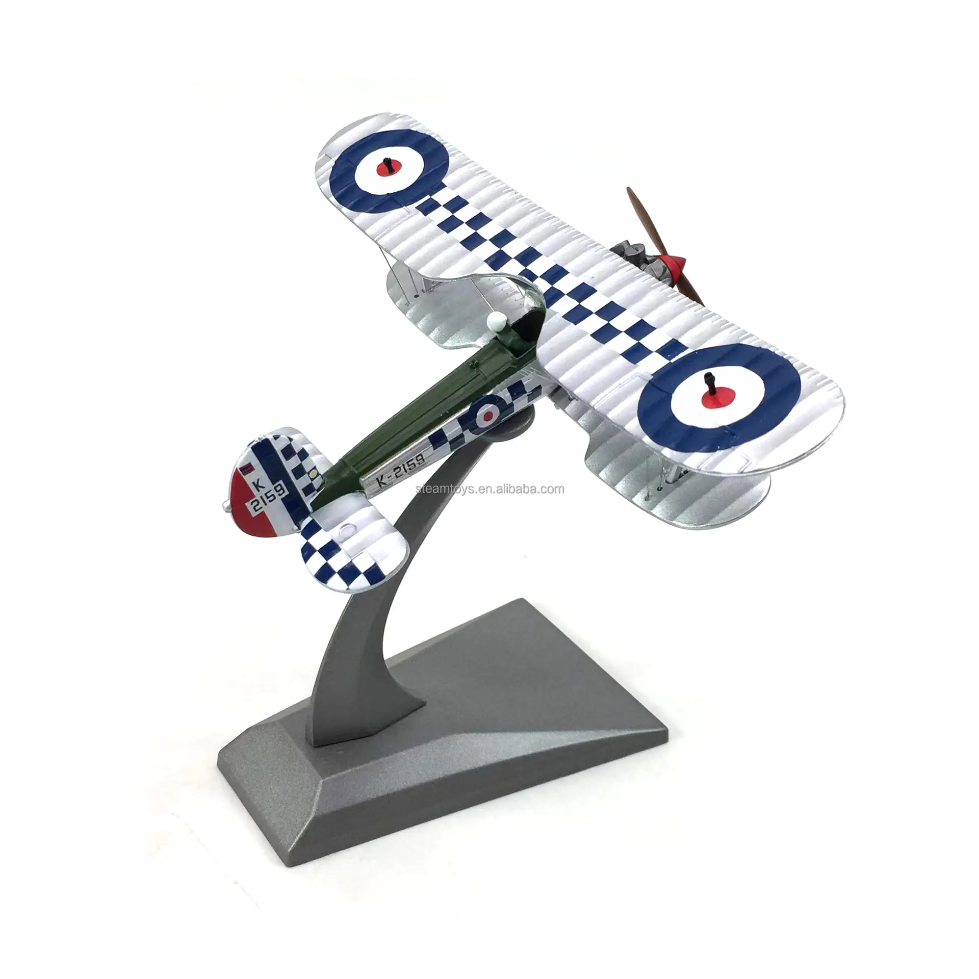 Bristol Bulldog Mini Figuren Metall Classic Flugzeug Modell British Royal Air Force für Vintage Flugzeug Modells ammler