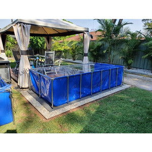 ตู้ปลา Lvju 1400 แกลลอน ขนาด 13'*6.6'*2.3'  ตู้เลี้ยงปลา 5600 ลิตร 400*200*70 ซม. ด้านหนึ่งเป็นกระจกใส สแตนเลส สำหรับเลี้ยง<span class=keywords><strong>ปลา</strong></span>คาร์ฟ - Product Image 6