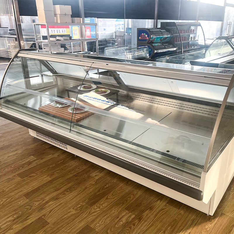 Commercial Supermarket Refrigerator Serve Over Counter