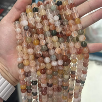 Perles rondes en pierres précieuses naturelles en vrac, 4mm-12mm, Agate Paon, perles en vrac, brin de 15 pouces pour la production d'accessoires de bijouterie