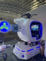 Simulador de Jet de Combate Comercial con Gafas VR, Cabina de Vuelo Individual, Máquina de Juego de Combate Aéreo 9D para Parque de Atracciones