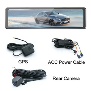 Écran tactile 11,26 pouces Android 8.1 4G LTE 1080P Double objectif Suivi en temps réel GPS WiFi Caméra de tableau de bord pour voiture avec rétroviseur - Product Image 3
