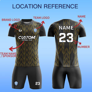 Großhandel Sublimations-Fußballuniform Personalisiertes Maßgeschneidertes TPU-Logo Fußballtrikot-Set für Team-Club-Training Sportbekleidung Z259052 - Product Image 3