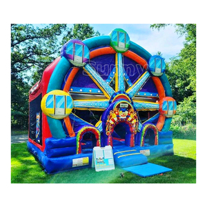 Château gonflable commercial pour enfants, combo de châteaux rebondissants, structure gonflable Moonwalk - Product Image 6