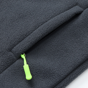 Veste polaire unisexe 360 GSM en polyester 100% avec fermeture éclair et col montant, haute qualité, personnalisable avec logo OEM - Product Image 5