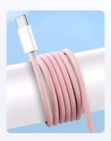 Câble de données USB 3.0 Type-C à charge rapide 60W 3A pas cher avec conducteur en cuivre et gaine en nylon pour ordinateur portable, téléphone, tablette - 1,5m/3m