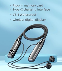 Long Life for <strong>Bluetooth</strong> V5.4 Headphones New Trend Waterproof Wireless Digital Display Sports Headsets JL Chipset LED - Product Image 2