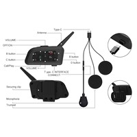 Accessoires de moto, intercom pour casque, réponse automatique, intercom longue portée pour moto V6Plus