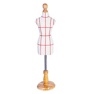 Maniquí de Costura de Espuma para Diseño de Vestidos de Novia, Mini Maniquí de Medio Cuerpo para Sastre y Modista - Product Image 5