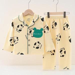 Conjunto <span class=keywords><strong>de</strong></span> <span class=keywords><strong>Pijama</strong></span> 100% Algodón <span class=keywords><strong>para</strong></span> Niños y Niñas, Primavera Otoño, Suave y Cálido, Ropa <span class=keywords><strong>de</strong></span> Dormir con Diseño <span class=keywords><strong>de</strong></span> Dibujos Animados, Manga Larga, Transpirable y Cómodo - Product Image 4