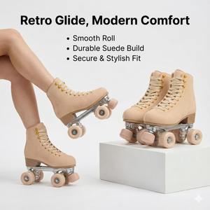 Patines de <span class=keywords><strong>Ruedas</strong></span> Cuádruples Profesionales Doble Fila 4 <span class=keywords><strong>Ruedas</strong></span> de PU Carcasa de Fibra de Carbono Rodamientos ABEC-9 Color Personalizable Uso Invernal para Adultos - Product Image 1