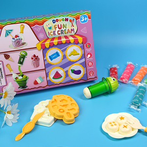 Ensemble de pâte à <span class=keywords><strong>modeler</strong></span> pour enfants de 2 à 4 ans, fabrication artisanale, jouet avec outils, non toxique, léger - Product Image 4