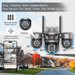 Caméra de <span class=keywords><strong>surveillance</strong></span> solaire V380 5 objectifs 4 vidéos 3 PTZ avec zoom 10X, <span class=keywords><strong>sans</strong></span> <span class=keywords><strong>fil</strong></span>, 4G WiFi, pour extérieur - Product Image 4