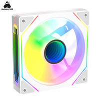 Ventilateur ARGB PWM 120 mm AntarcChill à prix d'usine, haut débit d'air, ventilateur de refroidissement de boîtier 12 cm, compatible avec la synchronisation de la carte mère pour châssis de PC de jeu