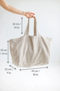 Tùy chỉnh linen 100% hữu cơ lớn thời trang bãi biển mua sắm biểu tượng tùy chỉnh in ấn đồng bằng chất lượng tốt <span class=keywords><strong>Tote</strong></span> nhãn tag Linen Túi - Product Image 5