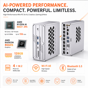 Mini PC Ai Max+ Pro 395, 126 Tops, 128 GB LPDDR5X, 2 M.2 NVMe, Estación de Trabajo 4K para Inferencia OpenCLAW, CPU AMD MQ90 de Alto Rendimiento - Product Image 4