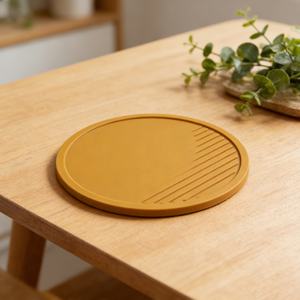 Sous-verres ronds en silicone personnalisés en gros, tapis antidérapants lavables pour tasses à café, bière et thé - Product Image 6