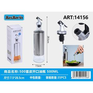 All'ingrosso Set di bottiglie di olio in acciaio inox da 500ml con Dispenser beccuccio vasetti da cucina - Product Image 1