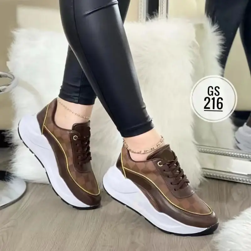 Spring And Autumn Women's Shoes Fashion Color Lace-up Low-cut White Shoes Student Casual Breathable Women's Sneakers