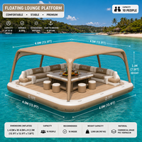 Plateforme flottante gonflable pour quai de bateau, quai de jet ski et loisirs aquatiques pour le plaisir aquatique en plein air