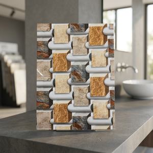 Carreaux muraux en céramique 300x600mm, extérieur, métalliques, antidérapants, marron/beige, design moderne, fournisseur direct d'usine - Product Image 6