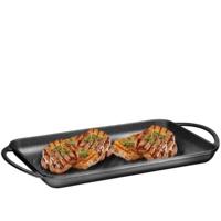 Poêle à frire réversible en fonte à double gril 50cm Poêle à frire en fonte Poêle à frire Poêle à frire Poêle à frire