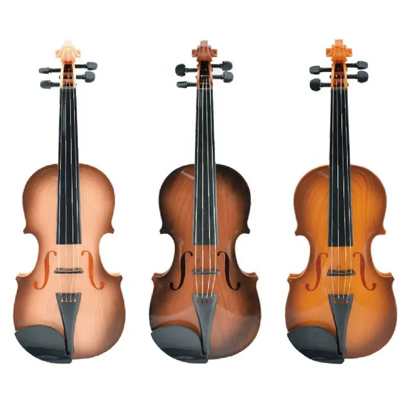 Samtoy Good Quality Simulation Toy Musical Instruments Wooden Electric Violin Toy for Beginner