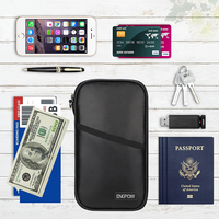 YHX OEM/ODM sac de documents ignifuge RFID bloquant le porte-passeport pour l'argent de voyage pochette de rangement pour carte de crédit étui de sécurité familial