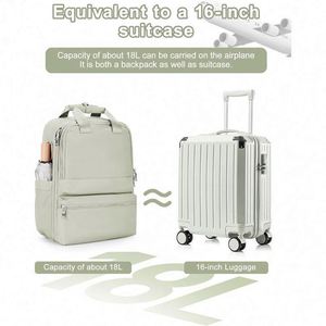 Bolsa de Almacenamiento de Zapatos de Viaje Impermeable con Carga USB de Gran Capacidad Personalizada, Mochila de Poliéster Duradera Unisex para Computadora Portátil de Negocios - Product Image 4