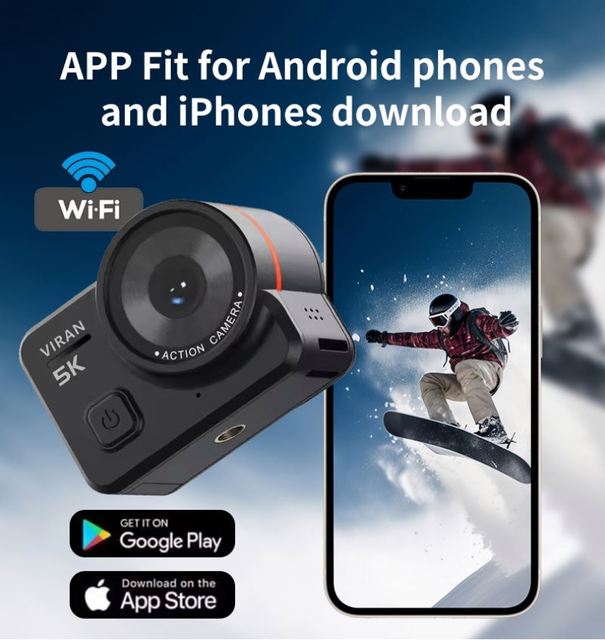 4K Sports Action Camera for Photography Night Vision Good Image 2.0" Touch Screen Shooting Cam 145 Wide Angle CMOS Video Camera