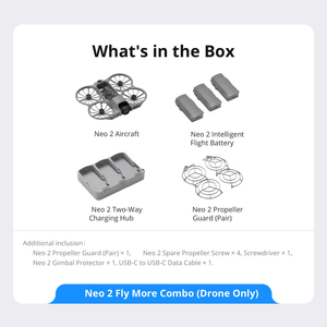 High-Def Neo 2 Fly More Combo <b>Drones</b> Only Palm Takeoff AI Tracking 4K High Quality Imaging Smart Following Travel UAVs - Product Image 6