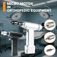 Moteur médical sans noyau Faulhaber standard 1625 16 mm à couple élevé, 12 V 28 V CC, avec balais métalliques pour perceuse orthopédique
