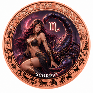 2026 Serie 12 Constellaties Zodiac Godin 1 oz .999 Zuiver Koperen Munt Op Voorraad - Product Image 2