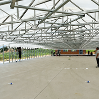 Tente rétractable d'extérieur pliable résistante aux UV et imperméable avec toit en PVC pour événements, expositions, utilisation en restaurant (toutes saisons)