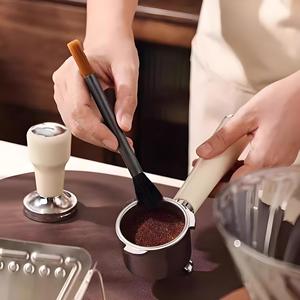 Brosse de nettoyage pour moulin à café, outil de nettoyage pour machine à expresso, pour le nettoyage des grains et de la poudre, accessoires pour barista - Product Image 5
