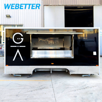 16ft Commercial Food Vans Concession Street Mobile Truck Cart Remorque de restauration rapide avec cuisine complète à vendre USA Europe Australie